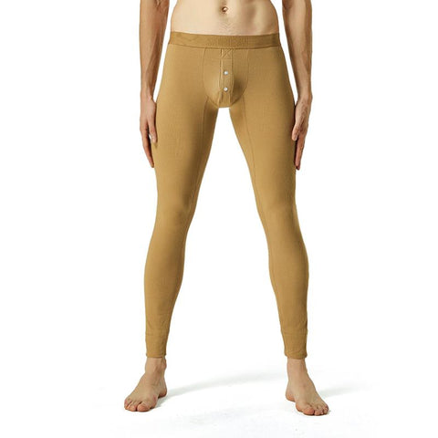 winter Men&#39;s sexy cotton Long johns Low Rise Thermal-MF01540-Veeddydropshipping