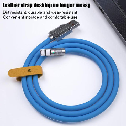 1.5M 5A 120W Zinc alloy  data cable  line mobile phone charging type-c  Micro USB-PA00438-Veeddydropshipping