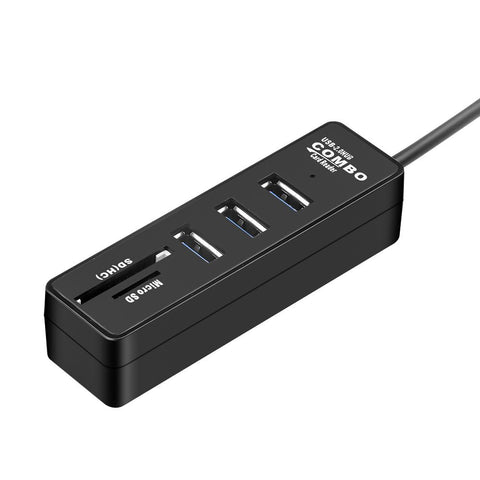 USB Combo Hub Multi USB 2.0 Hub 3 Ports Splitter-CO00118-Veeddydropshipping
