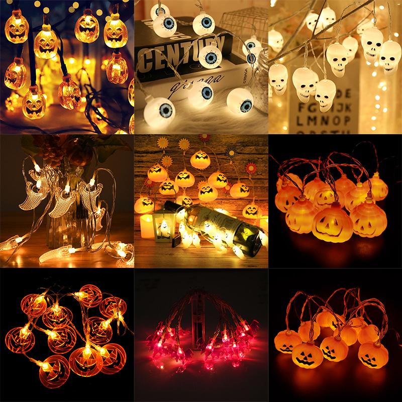 Halloween LED String Lights Pumpkin Skeletons Lights-HA00614-Veeddydropshipping