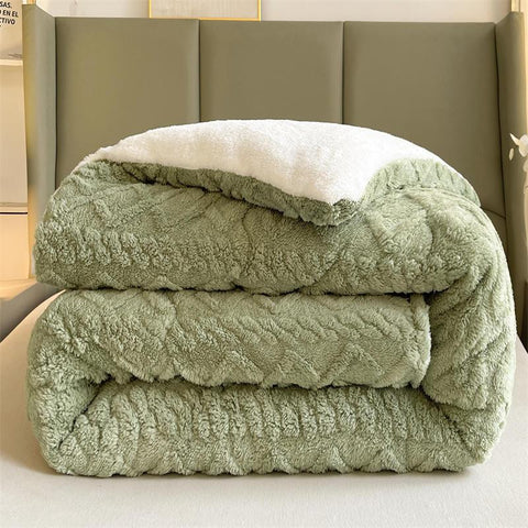 Thick Warm Blanket for Bed Artificial Lamb Cashmere-HA00437-Veeddydropshipping