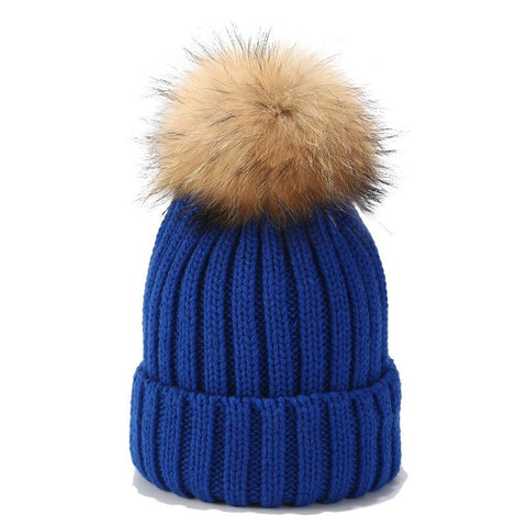Women Winter PomPom Beanie Hat With Name-MF00983-Veeddydropshipping