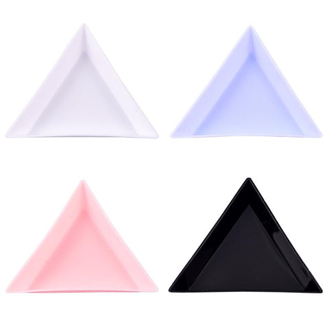 Plastic Triangle Tray Nail Crystal Sorting Storage-HA00819-Veeddydropshipping