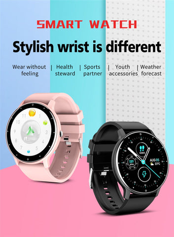 New Smart Watch Men Full Touch Screen Sport Fitness Watch IP67 Waterproof -CE00519-Veeddydropshipping