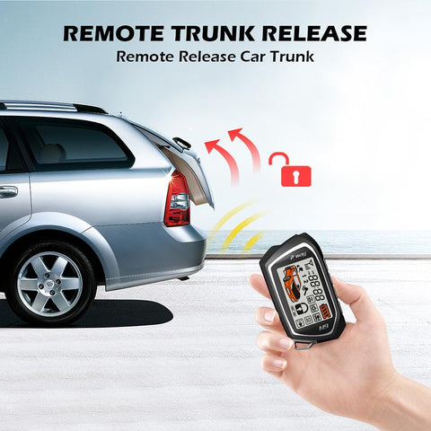 Germany Spy Two Way Car Alarm System Remote Wireless Engine Start Security 2-AM00581-Veeddydropshipping