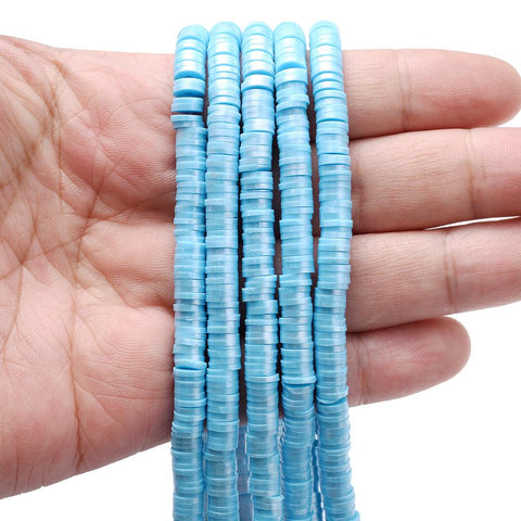 Round  Clay Beads Handmade Disk Loose Spacer Beads For Jewelry-JW01508-Veeddydropshipping