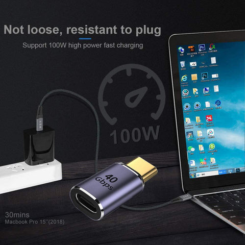 USB C 40Gbps Adapter USB4 Adapter 40Gbps Data transfer PD100W Quick Charge -CE00197-Veeddydropshipping