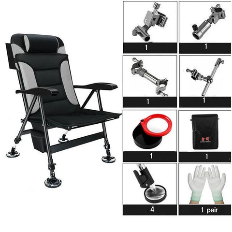 Outdoor Beach Chair Foldable Fishing Chair-HA01722-Veeddydropshipping