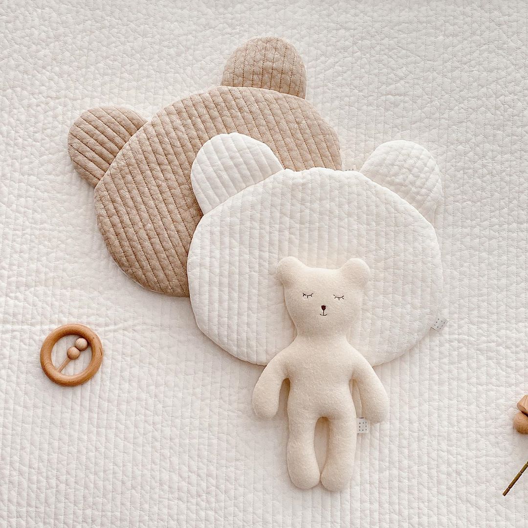 Soft Baby Pillow for Newborn Items Cotton Cute Bear Kids Pillows Infant-TB00706-Veeddydropshipping