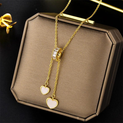 Luxury Zircon Crystal Pendant Necklaces For Women -JW01181-Veeddydropshipping