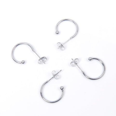 Stainless Steel Ear Wire Earring Hooks  for DIY Jewelry Making-JW01643-Veeddydropshipping