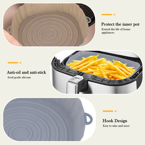 Silicone Air Fryers Oven Baking Tray Pizza-HA01166-Veeddydropshipping