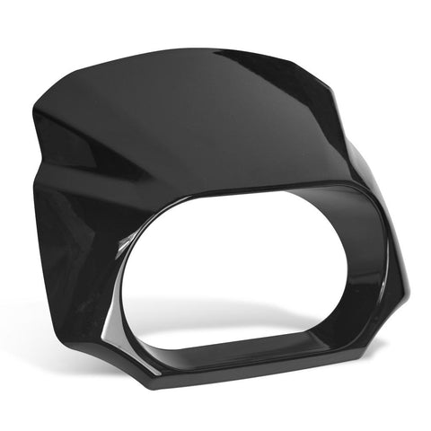 Motorcycle Gloss Black Front Headlight Fairing Mask Cowl Cover For-AM01127-Veeddydropshipping