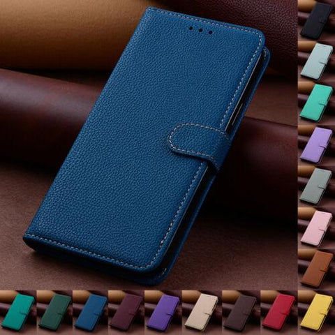 For iPhone 13 12 11 Pro Max SE XS XR 7 8 + Luxury Leather Wallet Flip Cover Case-PA00115-Veeddydropshipping