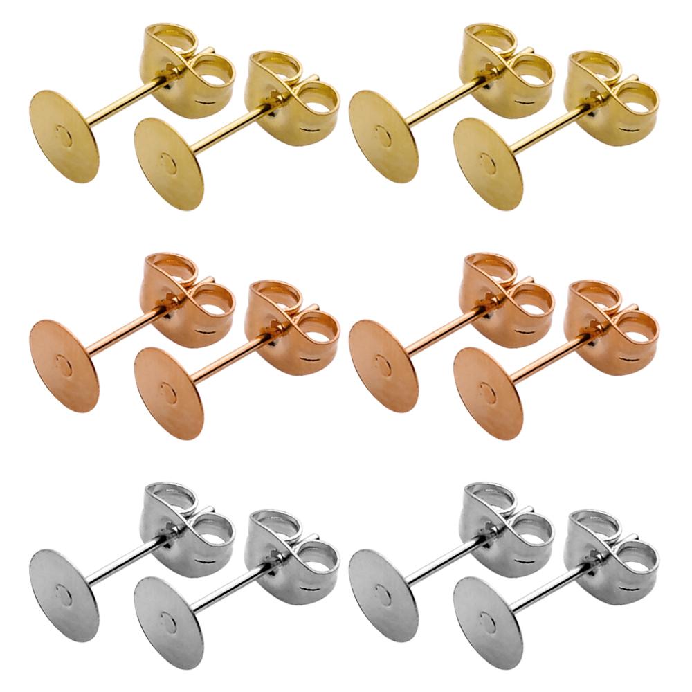 Stainless Steel Blank Post Earring Findings Ear Back For DIY -JW01625-Veeddydropshipping