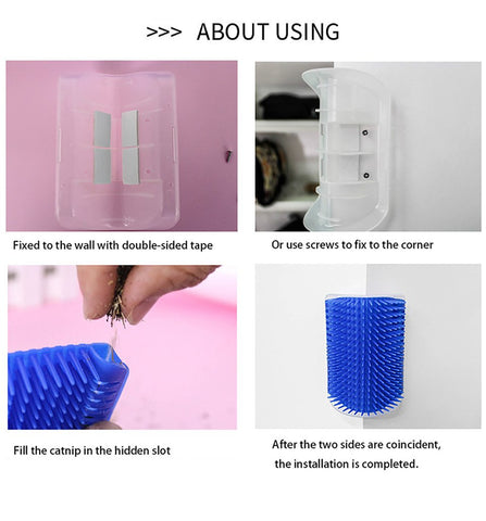 Massage Comb Pet Comb Removable Cat Corner-HA01974-Veeddydropshipping