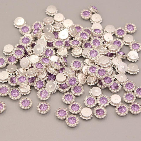 50pcs Rhinestone Bezel Patch Beads Crystal for Diy Jewelry Making -JW01550-Veeddydropshipping