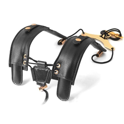 Adjustable Sax Black Double Shoulder Strap Harness Sax Musical-OS01540-Veeddydropshipping