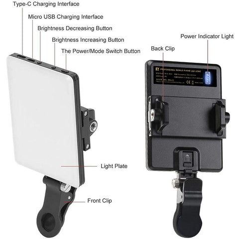 LED Mobile Phone Computer Fill-in Light Adjustable Portable LED Lamp -CE00450-Veeddydropshipping