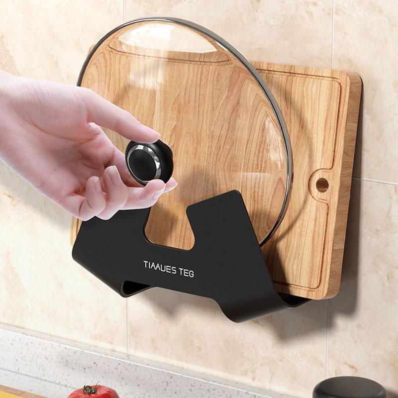 Rack Holder Wall Mounted Pan Pot Pan Cover-HA00994-Veeddydropshipping