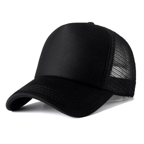 Unisex Cap Casual Plain Mesh Baseball Cap Adjustable Snapback Hats for Women -OS01049-Veeddydropshipping