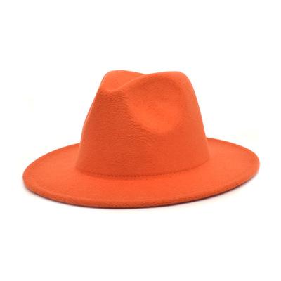 fedora hat women&#39;s 21-color wide brim jazz top-MF01005-Veeddydropshipping