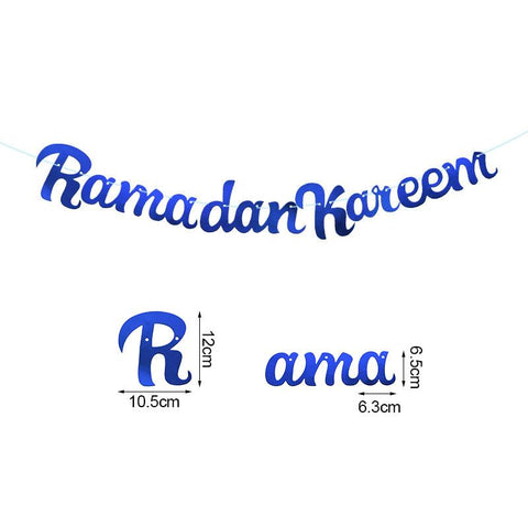 Glitter Eid Mubarak Paper Kareem Decoration DIY Craft-HA00628-Veeddydropshipping