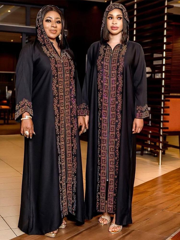 African Long Sleeve Free Size Dress-WF01675-Veeddydropshipping
