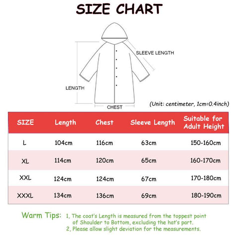 Fashion Adult Waterproof Long Raincoat-HA00978-Veeddydropshipping