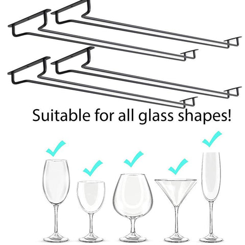 Under Cabinet Wine Glass Rack-HA00908-Veeddydropshipping