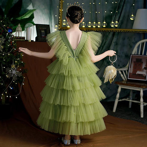 Teenage Girls Dress Children&#39;s Clothing Party Elegant Princess Long-TB00868-Veeddydropshipping