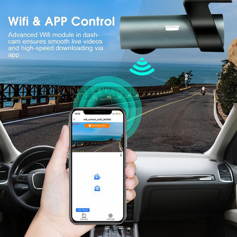 Dash Cam For Car HD Night Vision WIFI Dual-lens Vehicle DVR USB-AM00710-Veeddydropshipping