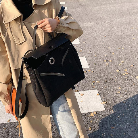 Backpack Women Simple Ladies Handbag Female Shoulder Bag Large-BS00064-Veeddydropshipping