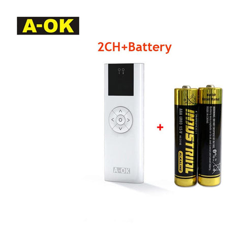 A-OK AC114 01/02/06/16 Channel Handheld Wireless Emitter for A OK RF433-TI01067-Veeddydropshipping
