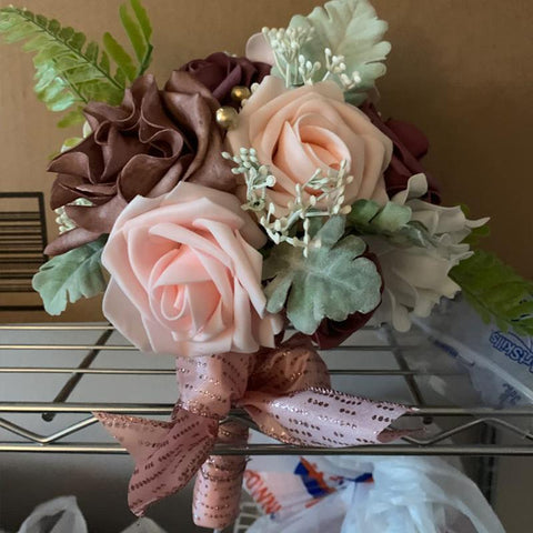 Artificial Flower Bouquet Holder Wedding Party-HA00769-Veeddydropshipping