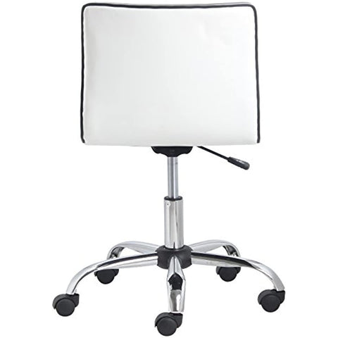 Swivel Mid Back Armless Ribbed Designer Task Chair-HA01734-Veeddydropshipping