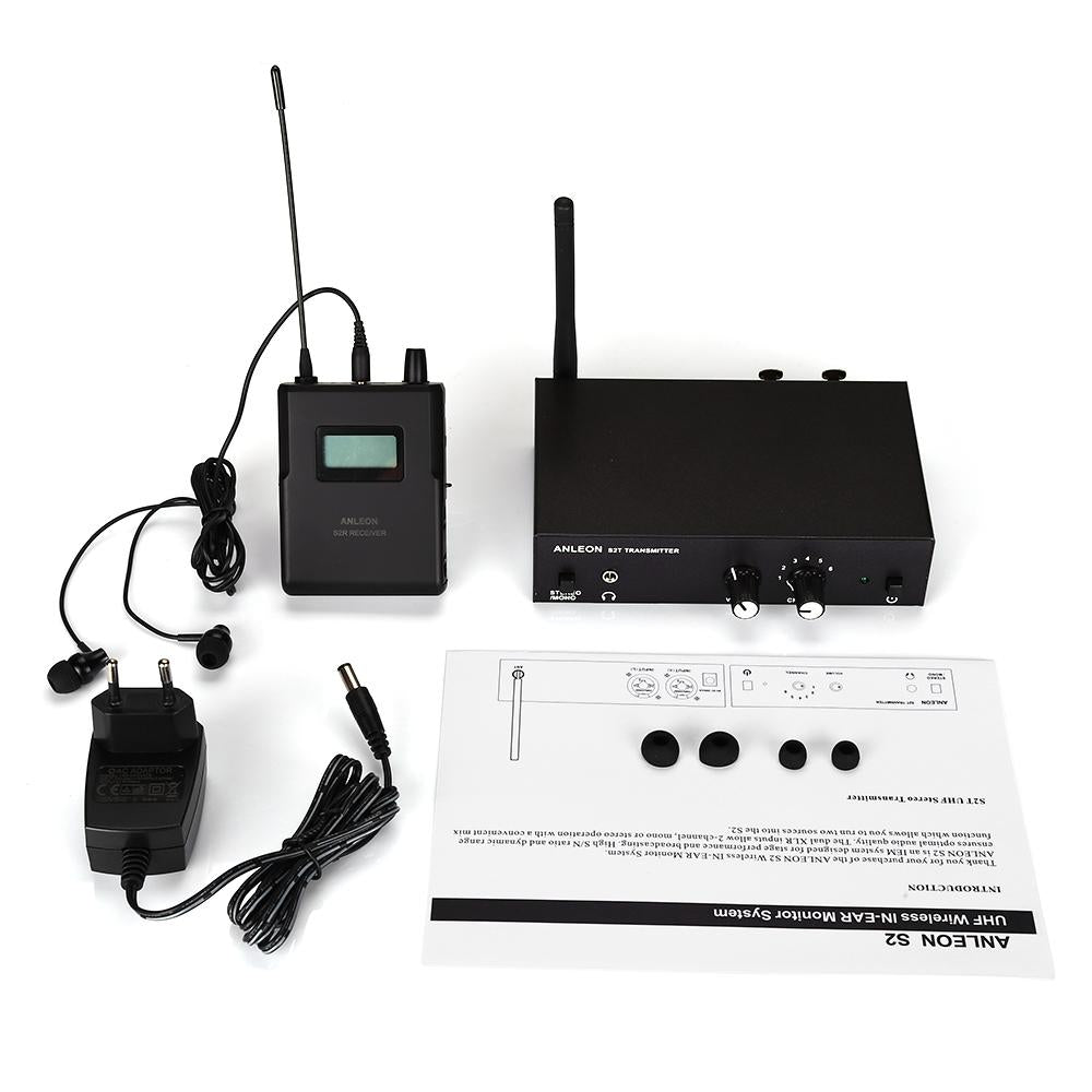 For ANLEON S2 UHF Stereo Wireless Monitor System 670-680MHZ 100-240V -CE00587-Veeddydropshipping