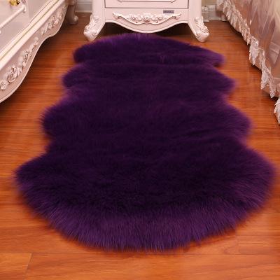 Soft Sheepskin Bedroom Fur Carpet-HA00453-Veeddydropshipping
