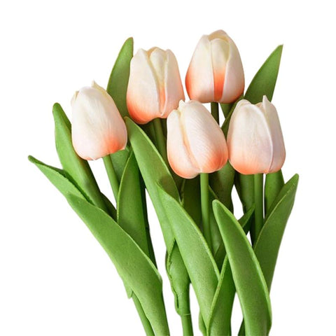 Tulip PU Artificial Flower Real Touch Bouquet-HA00658-Veeddydropshipping