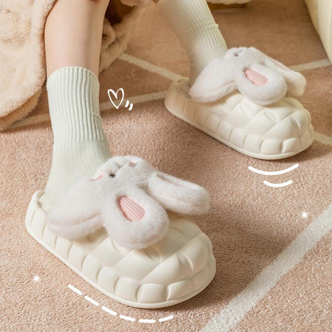 Slipperss  Cute Cartoon Rabbit Slippers Couple Home-BS01165-Veeddydropshipping