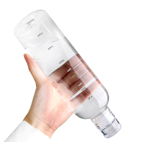 Plastic Water Bottle with Time Marker Creative-HA01275-Veeddydropshipping