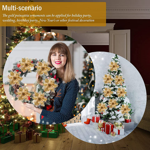 Christmas Flower Artificial Dlower Wreath Accessories-HA00649-Veeddydropshipping