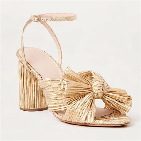 Quality Open Peep Toe Bowknot High Heels Women Sandals-BS00842-Veeddydropshipping