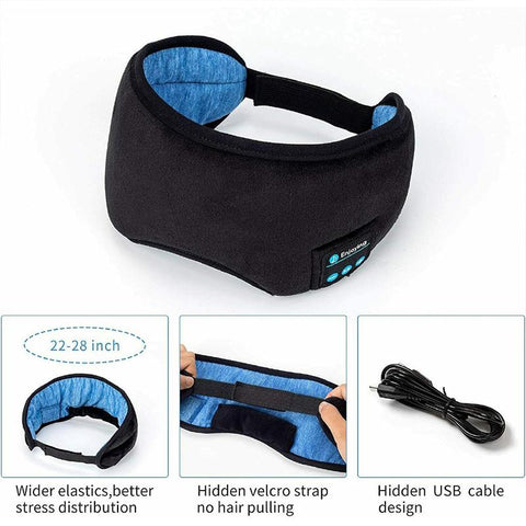 Bluetooth Sleeping Headphones Eye Mask Sleep Headphones Bluetooth 5.0 -CE01133-Veeddydropshipping