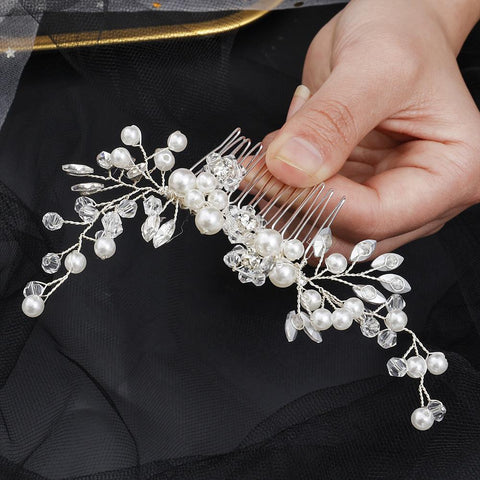 Wedding Hair Combs Hair Accessories-WF01280-Veeddydropshipping