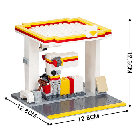 MOC4047 City Series 192Pcs Gas station Scenes Cars up to 6x16 can be parked-TB01502-Veeddydropshipping