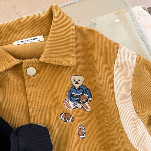 Spring Autumn Children Corduroy Jackets Boys Girls-Veeddydropshipping