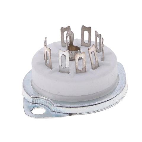 1pc Ceramic 9pin GZC9-F-G PCB MOUNT Tube Socket FOR 12AX7 12AT7-CE00872-Veeddydropshipping