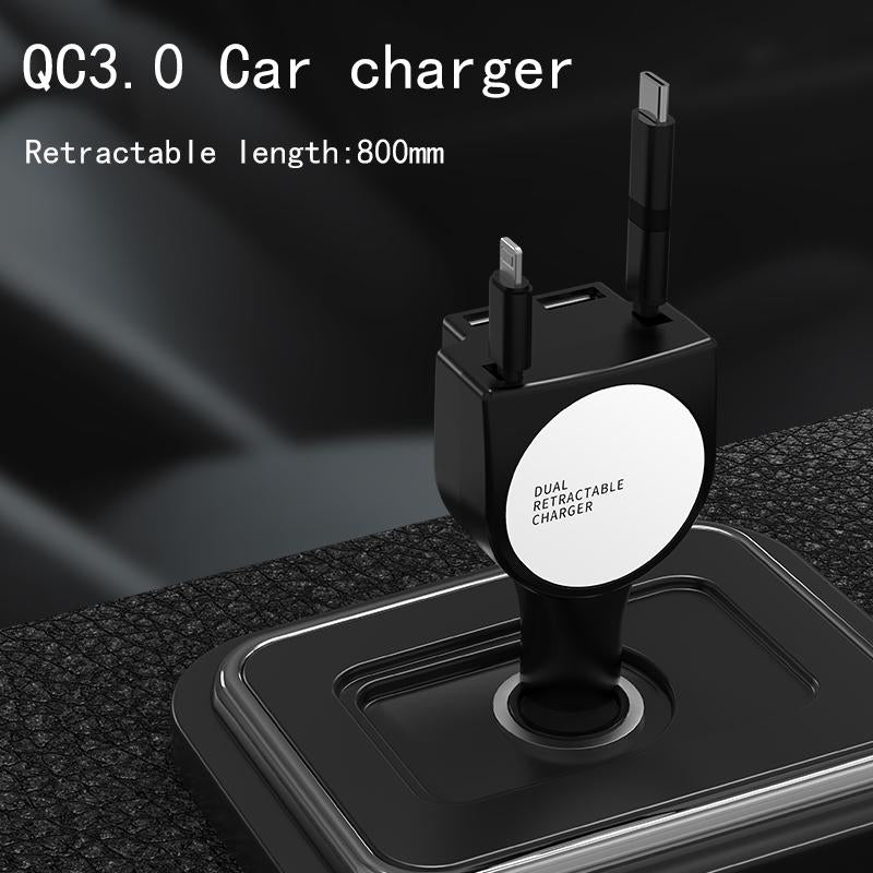 2021 Hot Selling 36w Fast Charging Retractable USB Car-PA01138-Veeddydropshipping