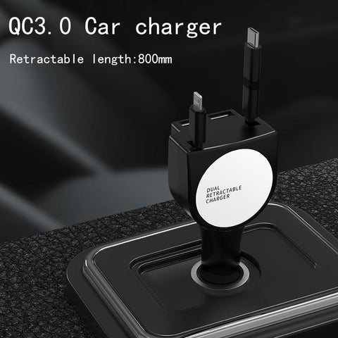2021 Hot Selling 36w Fast Charging Retractable USB Car-PA01138-Veeddydropshipping